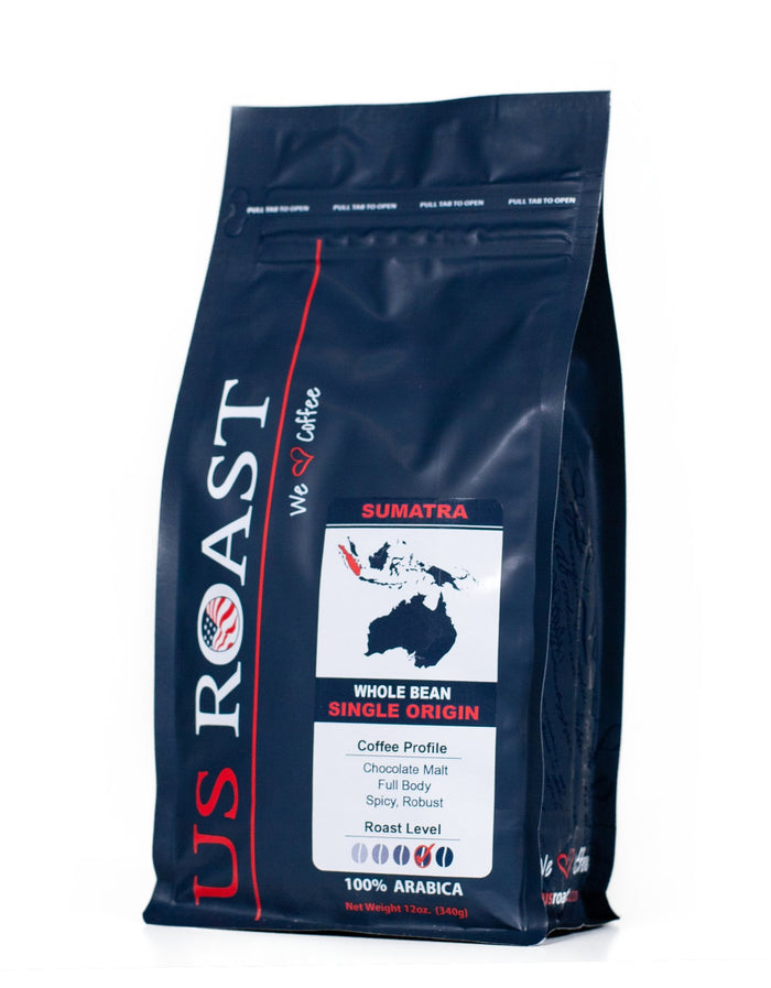Sumatra Med/Dark Roast Coffee - US Roast